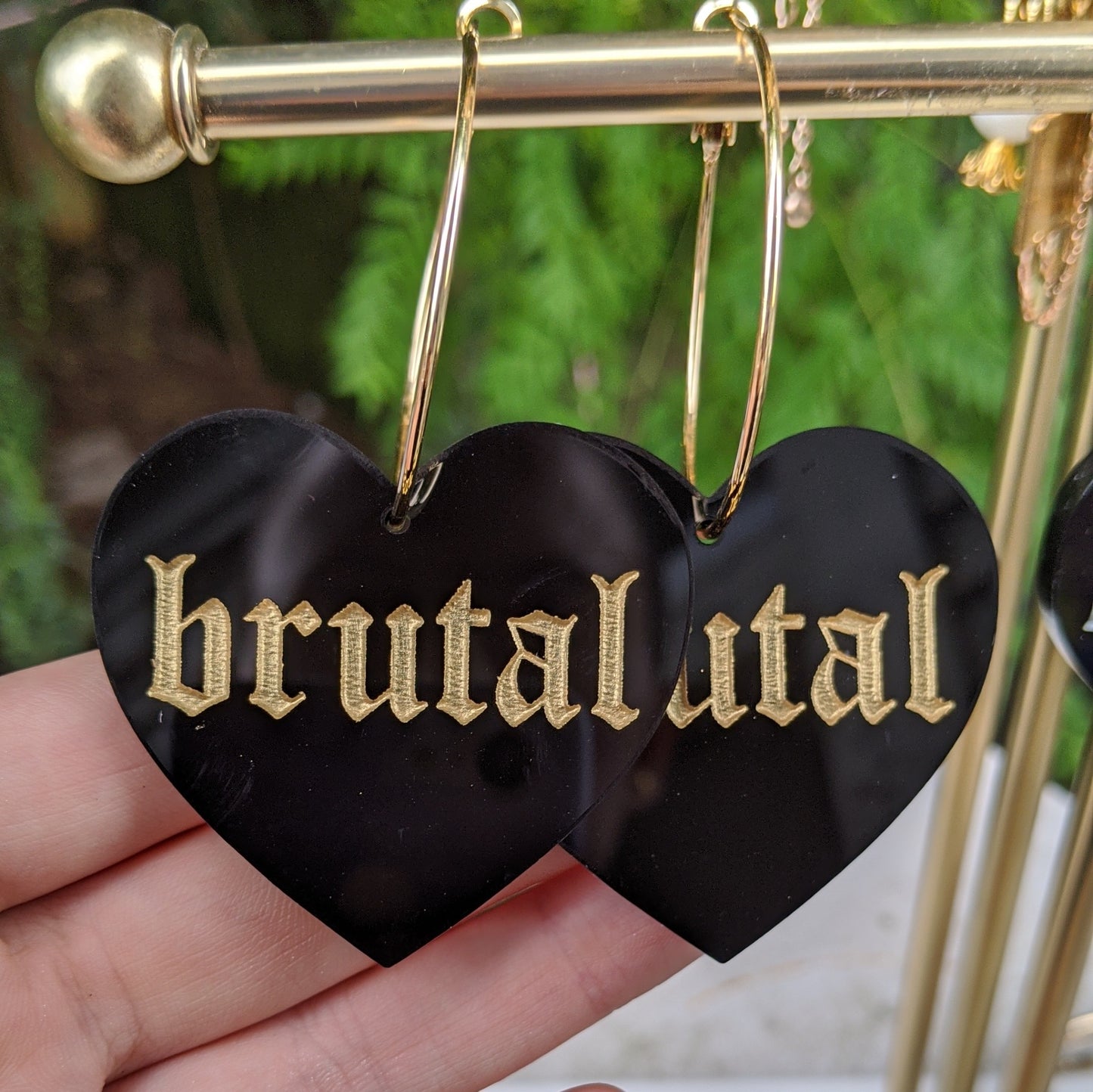 Brutal Heart Hoops - Black