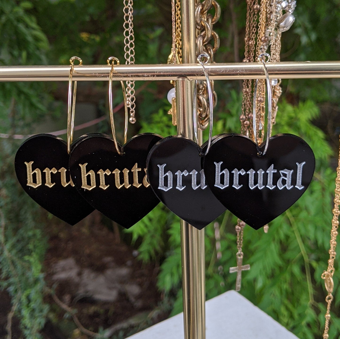 Brutal Heart Hoops - Black