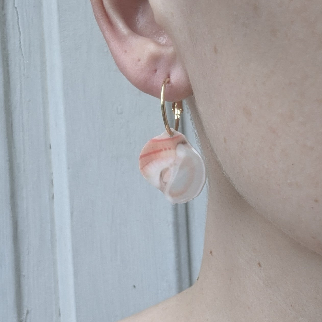 Scotch Bonnet Sea Shell Hoops